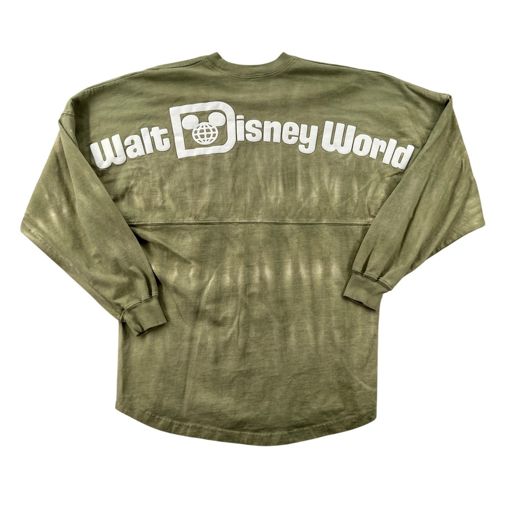 Disney Parks Spirit Jersey Walt Disney World Olive Green‎ Tie Dye Mens Small